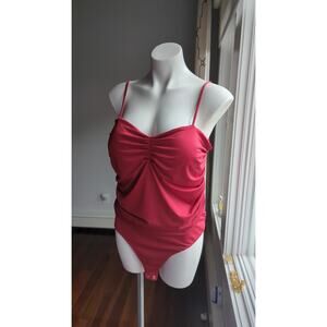 Express Body Contour Compression Ruched Bodysuit With Bra Cups XL new no tags